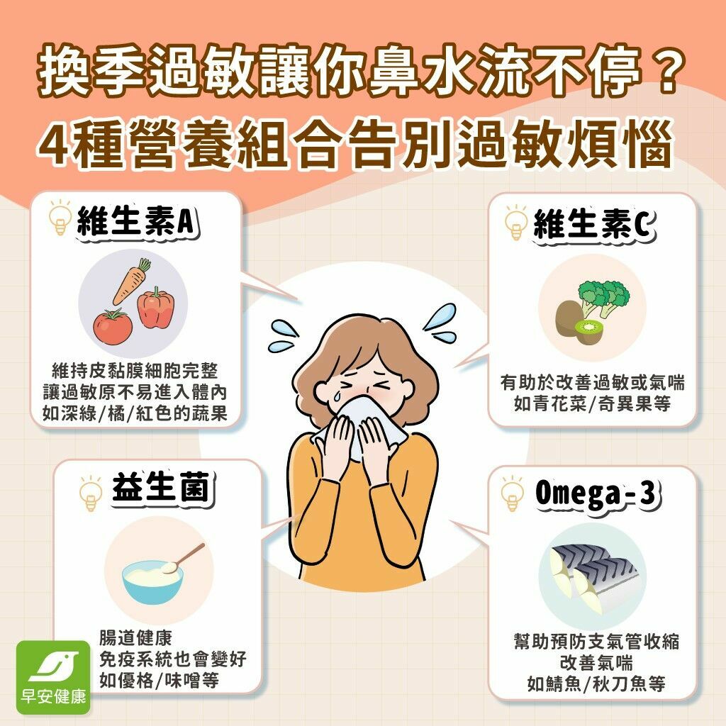 擤鼻涕擤到懷疑人生？超市就有救星「4大天然抗敏藥」吃起來！