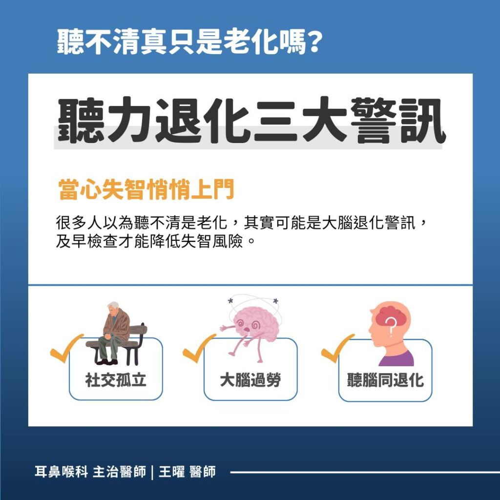 耳鼻喉科王曜院長_聽不清楚只是老化嗎?