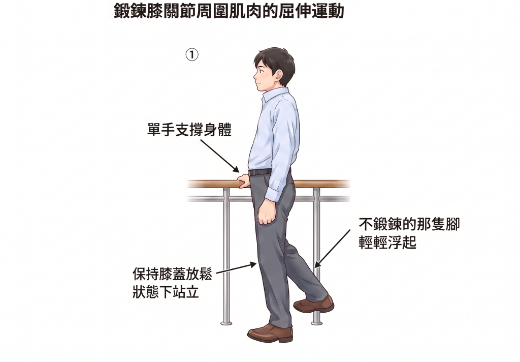 早安健康＿鍛鍊膝關節周圍肌肉的屈伸運動