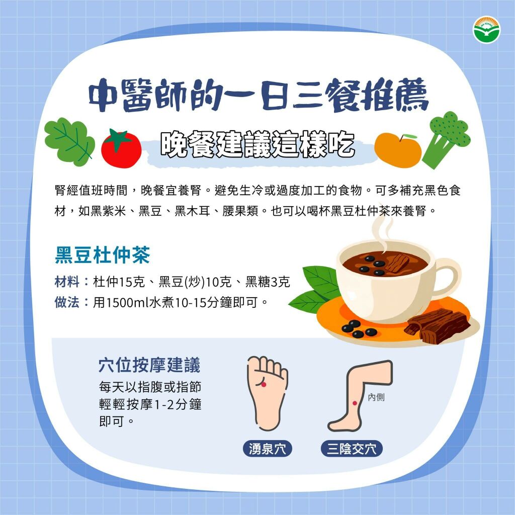 馬光中醫_晚餐建議這樣吃