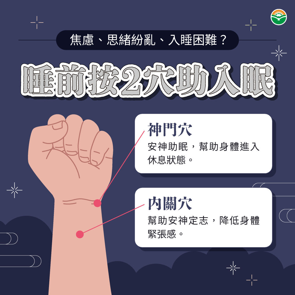 馬光中醫_睡前按2穴位助入眠