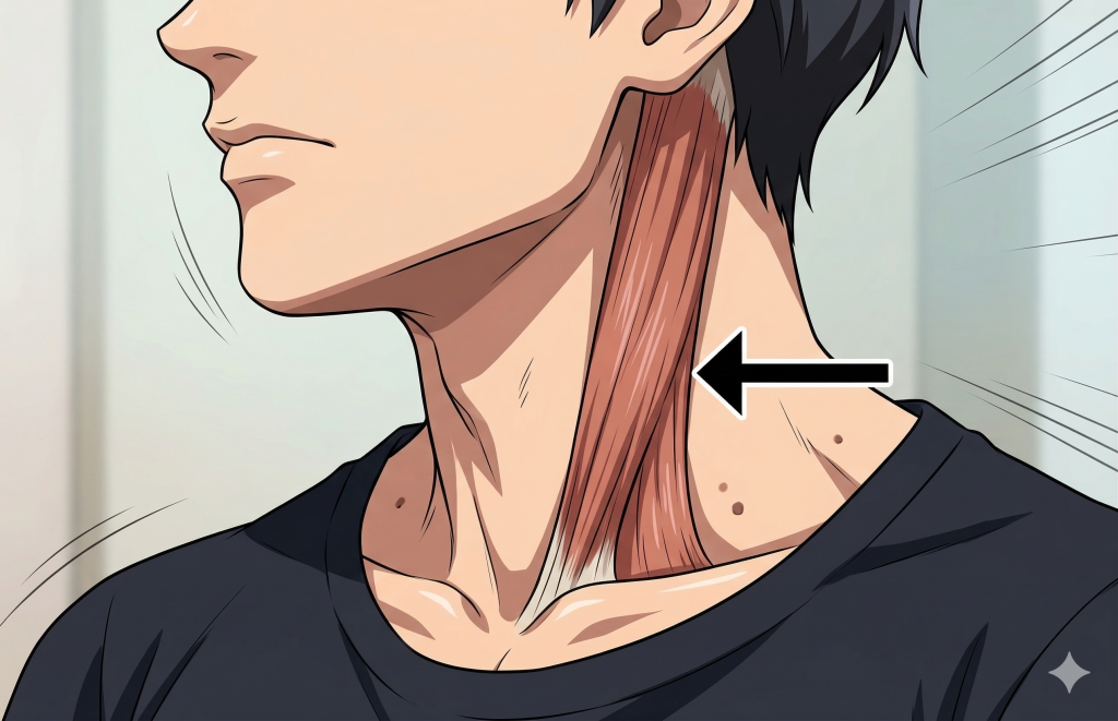 早安_胸鎖乳突肌示意圖