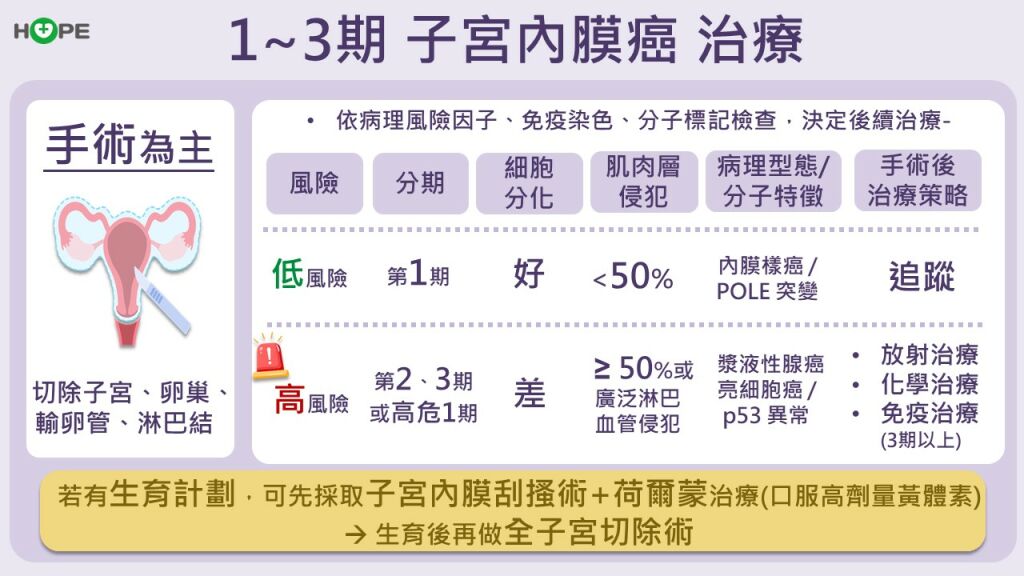 癌症希望基金會＿子宮內膜癌分期1-3期治療