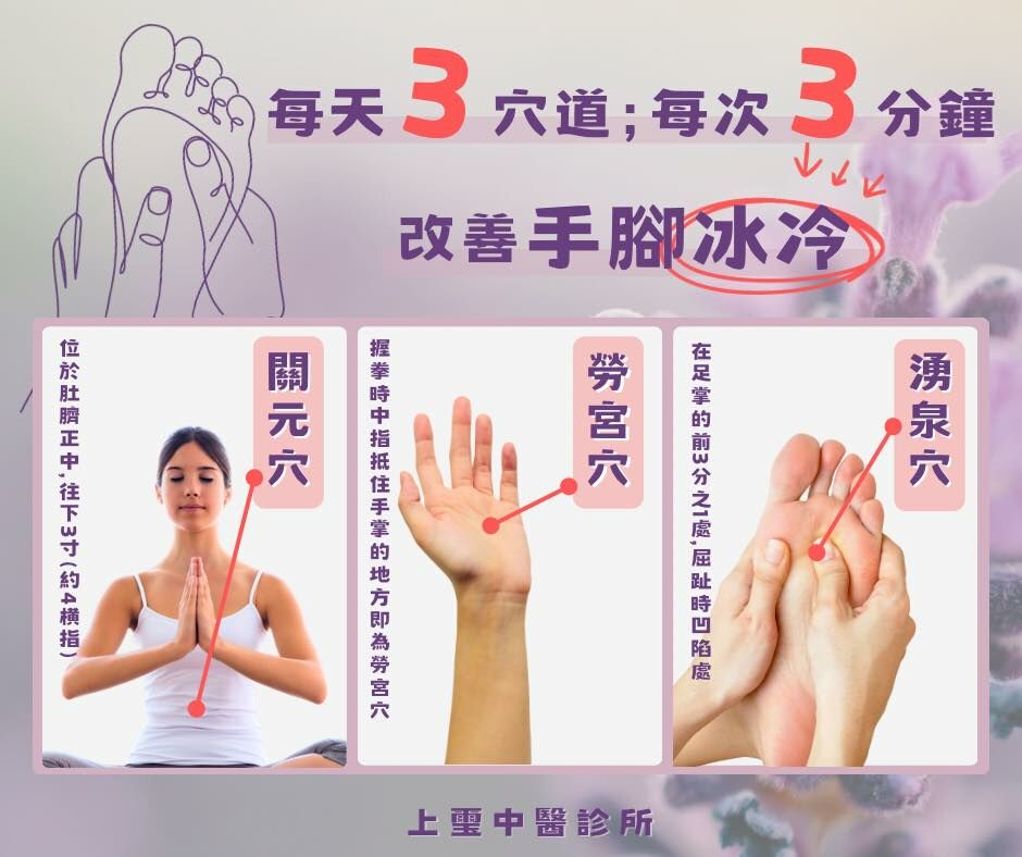 余雅雯中醫師_手腳冰冷穴道