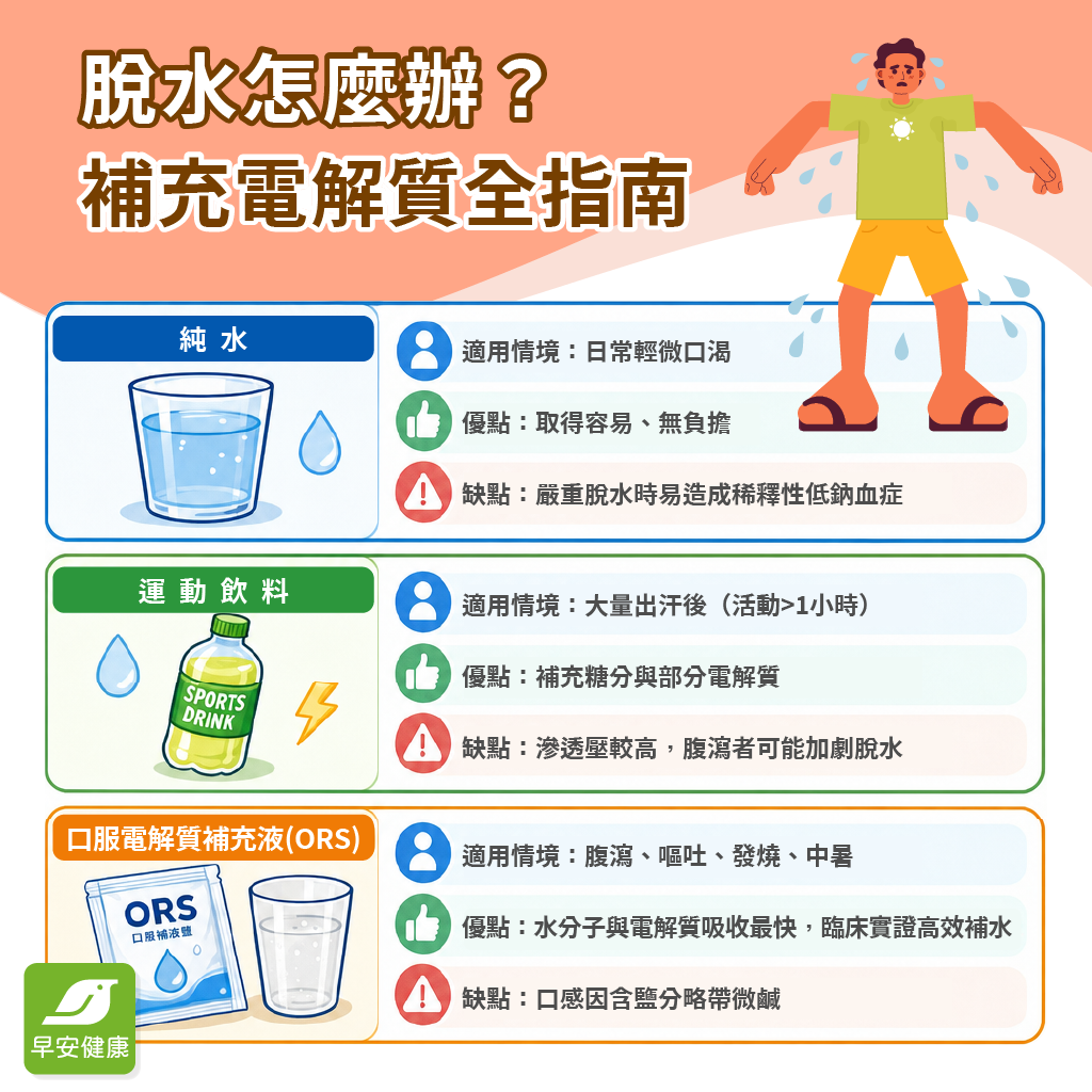 早安健康_脫水怎麼辦？補充電解質全指南