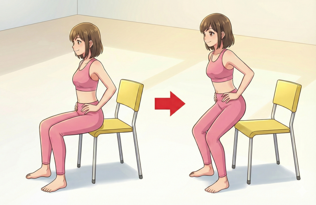 早安健康＿坐著3動作練出抗癌體質＿坐姿「抬屁股」