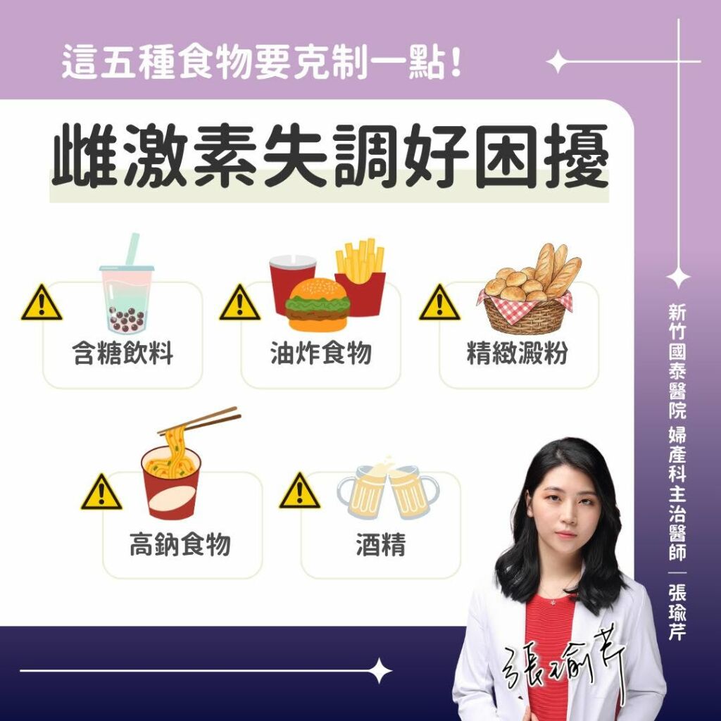 張瑜芹醫師_五種食物要克制，雌激素失調好困擾