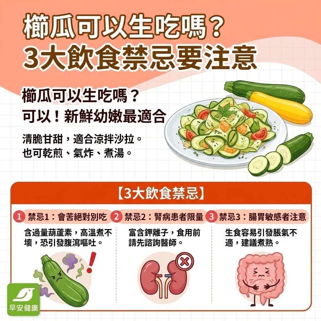 櫛瓜-櫛瓜可以生吃-櫛瓜飲食禁忌-櫛瓜哪些人不能吃