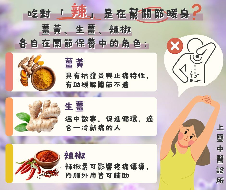余雅雯中醫師＿吃辣幫關節暖身？