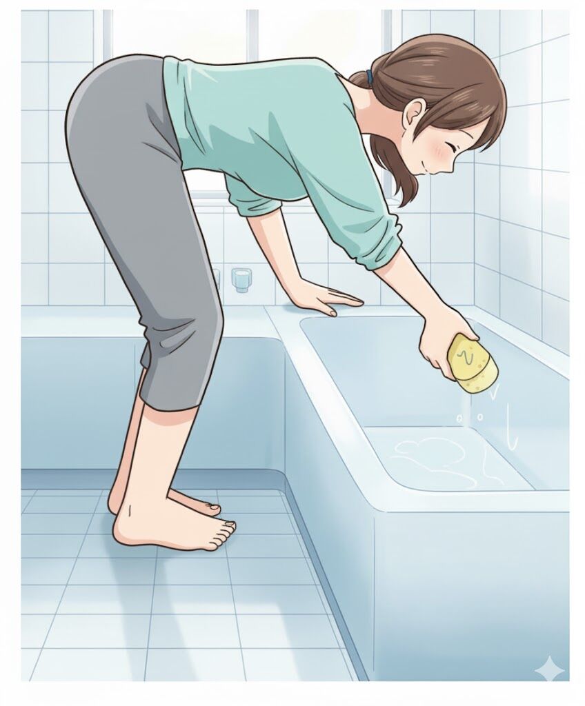 早安健康＿家事燃脂術＿清潔浴缸前傾收腹