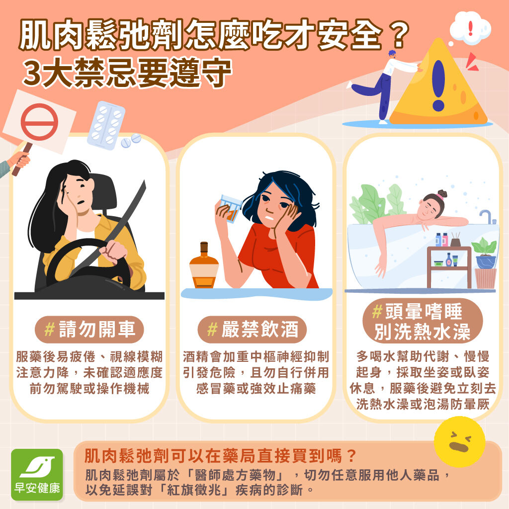 肌肉鬆弛劑怎麼吃才安全?3大禁忌要遵守