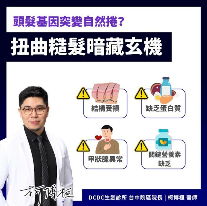 柯博桓醫師_頭髮自然捲？扭曲糙髮暗藏危機