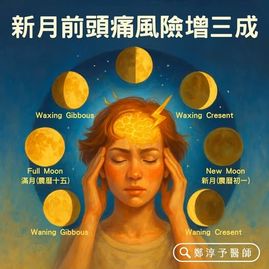 鄭淳予醫師_新月前頭痛增3成