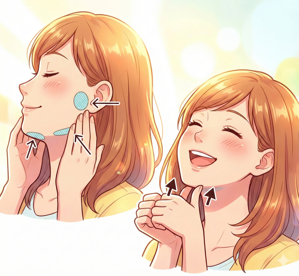 早安健康_按摩唾液腺